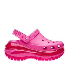 כפכפי קרוקס פלטפורמה במהדורה מיוחדת Crocs Classic Mega Crush Clog Black noir 207988-6ub