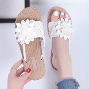 2024 Summer Flowers Casual Comfortable Beach Slippers