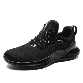 Andningsaktiva sneakers i mesh för män