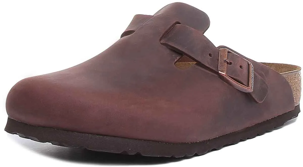 Birkenstock Boston Nl In Dark Brown | Regular Fit