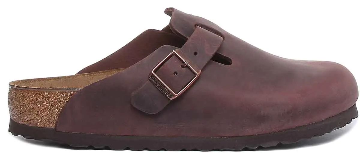 Birkenstock Boston Nl In Dark Brown | Regular Fit