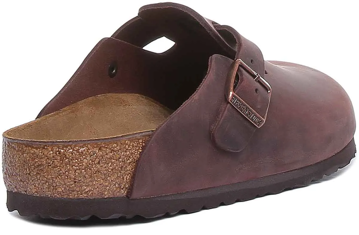Birkenstock Boston Nl In Dark Brown | Regular Fit