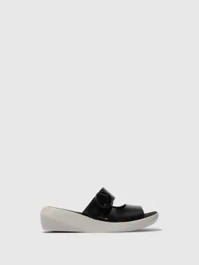 Buckle Mules BAFI029FLY BLACK