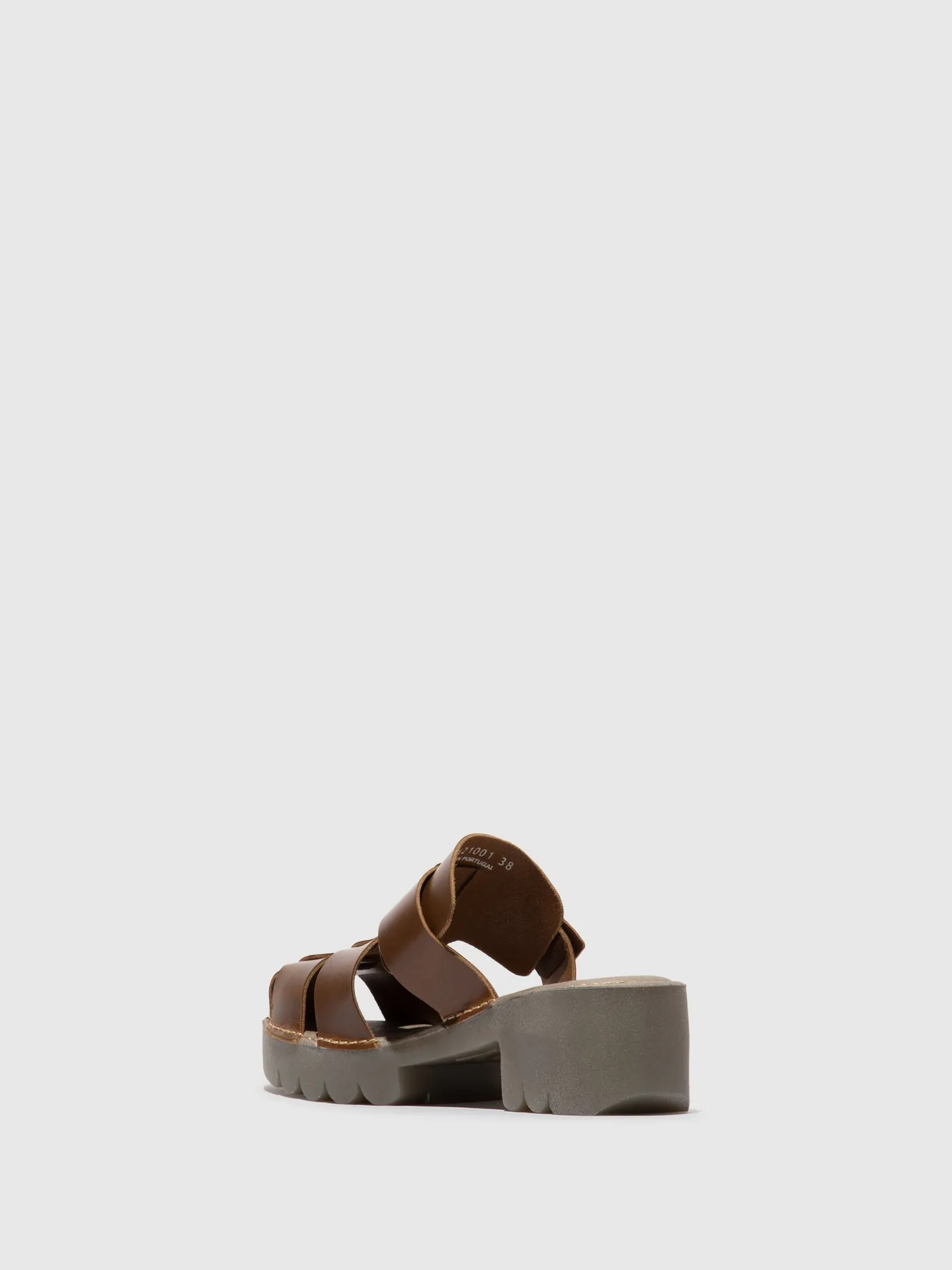 Buckle Mules ENVY521FLY CAMEL