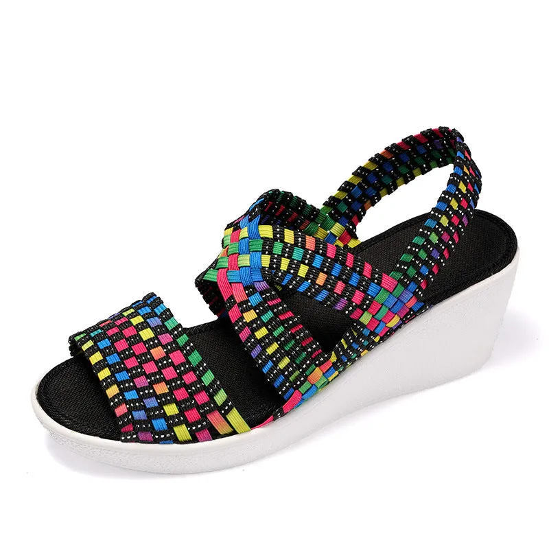 Comelyy Wedge Platform Breathable Sandals