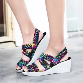 Comelyy Wedge Platform Breathable Sandals