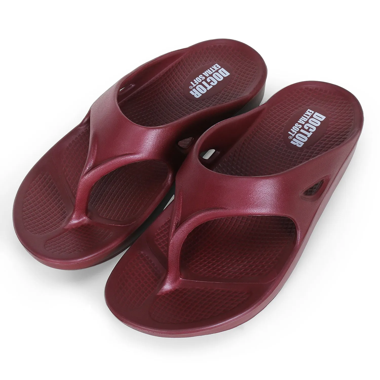 DOCTOR EXTRA SOFT D-510 Women's Classic Ultra Soft Flip Flops/Slippers with Cushion FootBed for Adult | Comfortable & Light Weight| Stylish & Anti-Skid| Waterproof & Everyday Slip-on for Ladies/Girls
