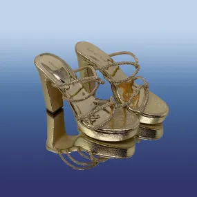 Elegant Gold High Heels