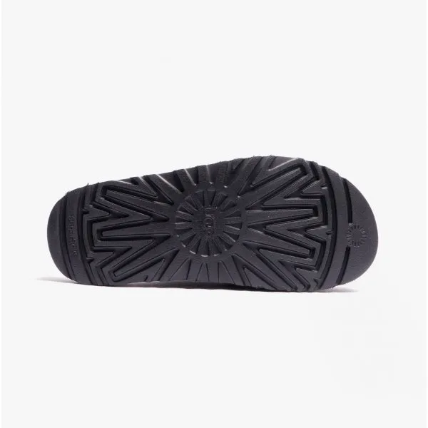 GOLDENSTAR Ladies Cross Slide Sandals Black