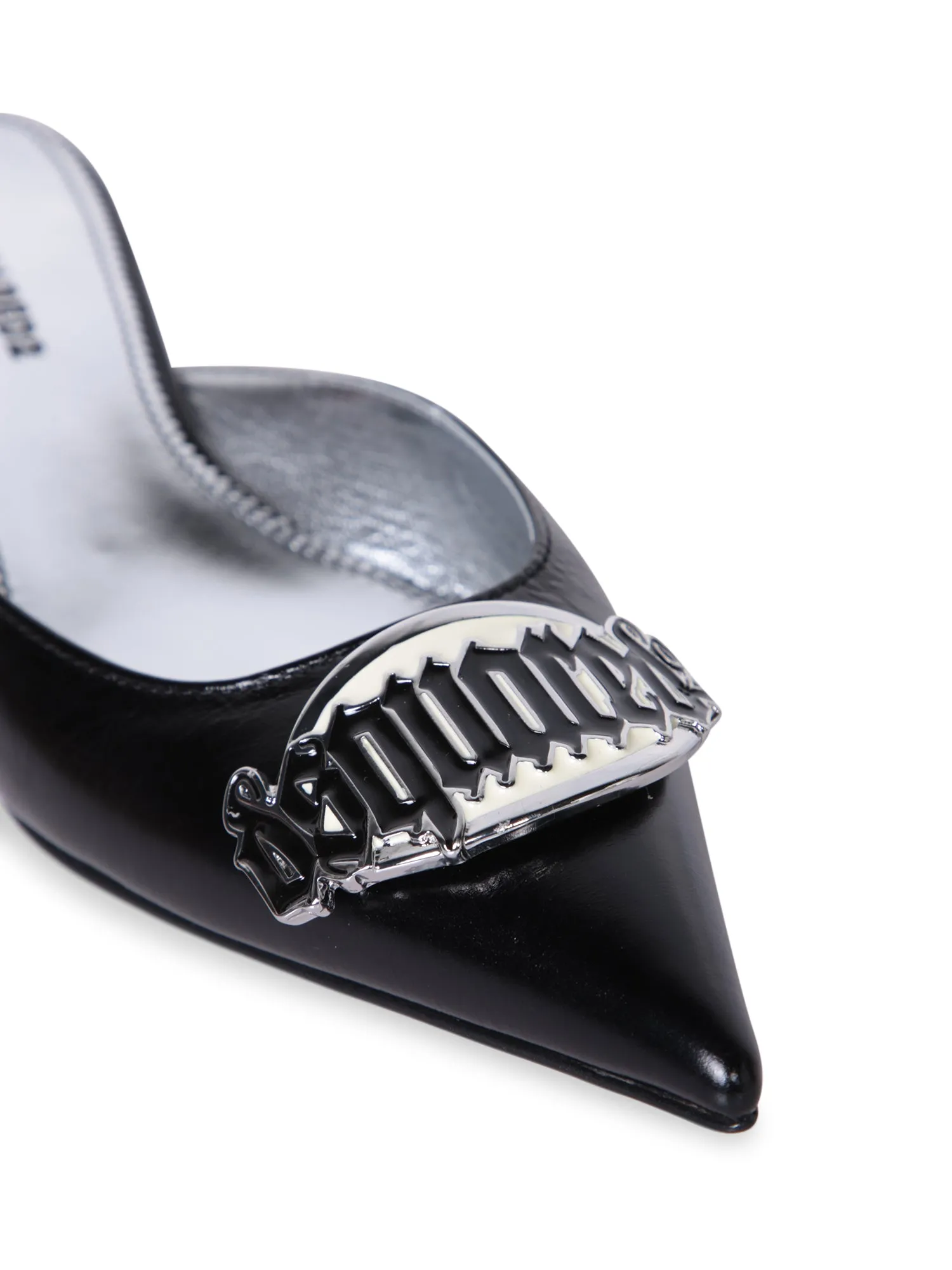 Gothic black mules