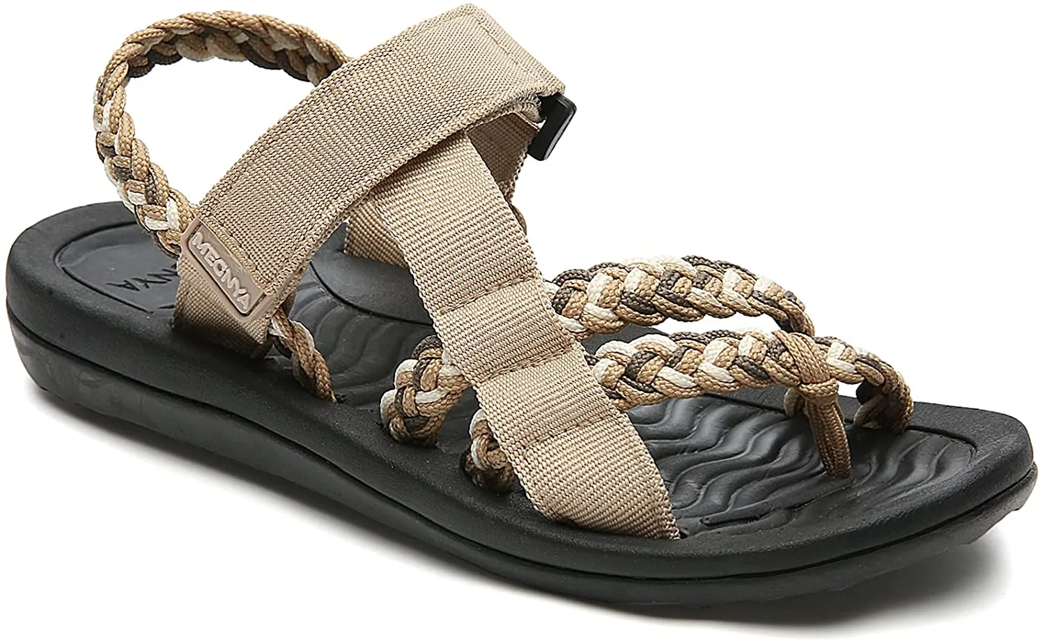Hiking Sandals for Women, Comfortable Walking Flip Flop Sandals with Arch