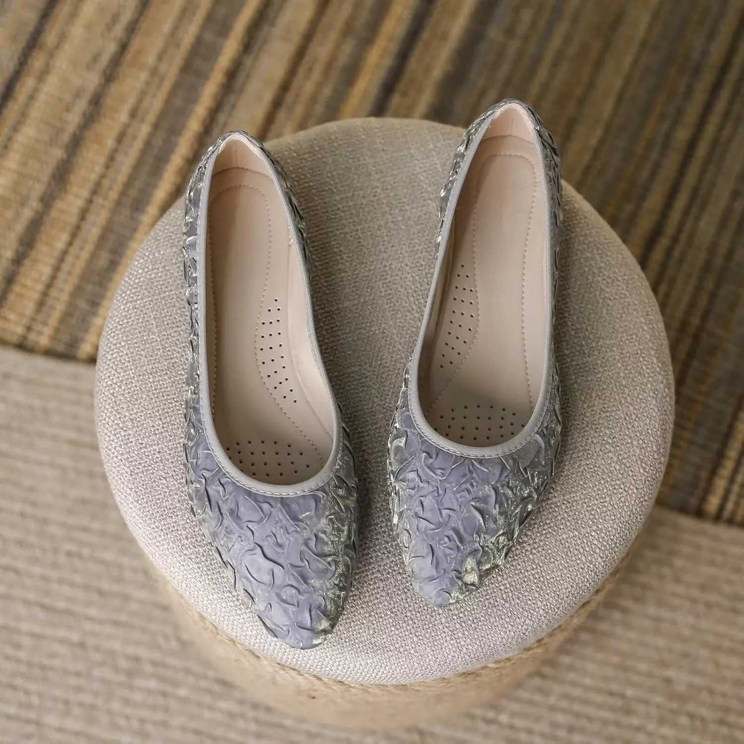 INEELUYI Soft Ballets Flats for Women Pointy Toe Comfortable Dress Ballerina Flats Shoes