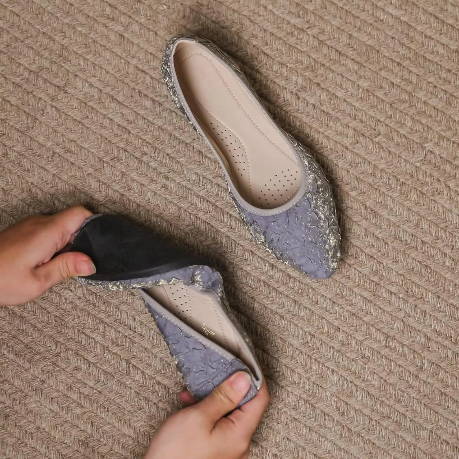 INEELUYI Soft Ballets Flats for Women Pointy Toe Comfortable Dress Ballerina Flats Shoes