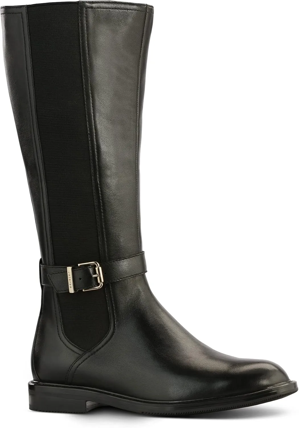 JATAREA Women's Leather Knee-High Boots - Stylish Block Heel - Comfortable Bootie for Females - Cushioned Insole for Comfort - Durable and Versatile Design
