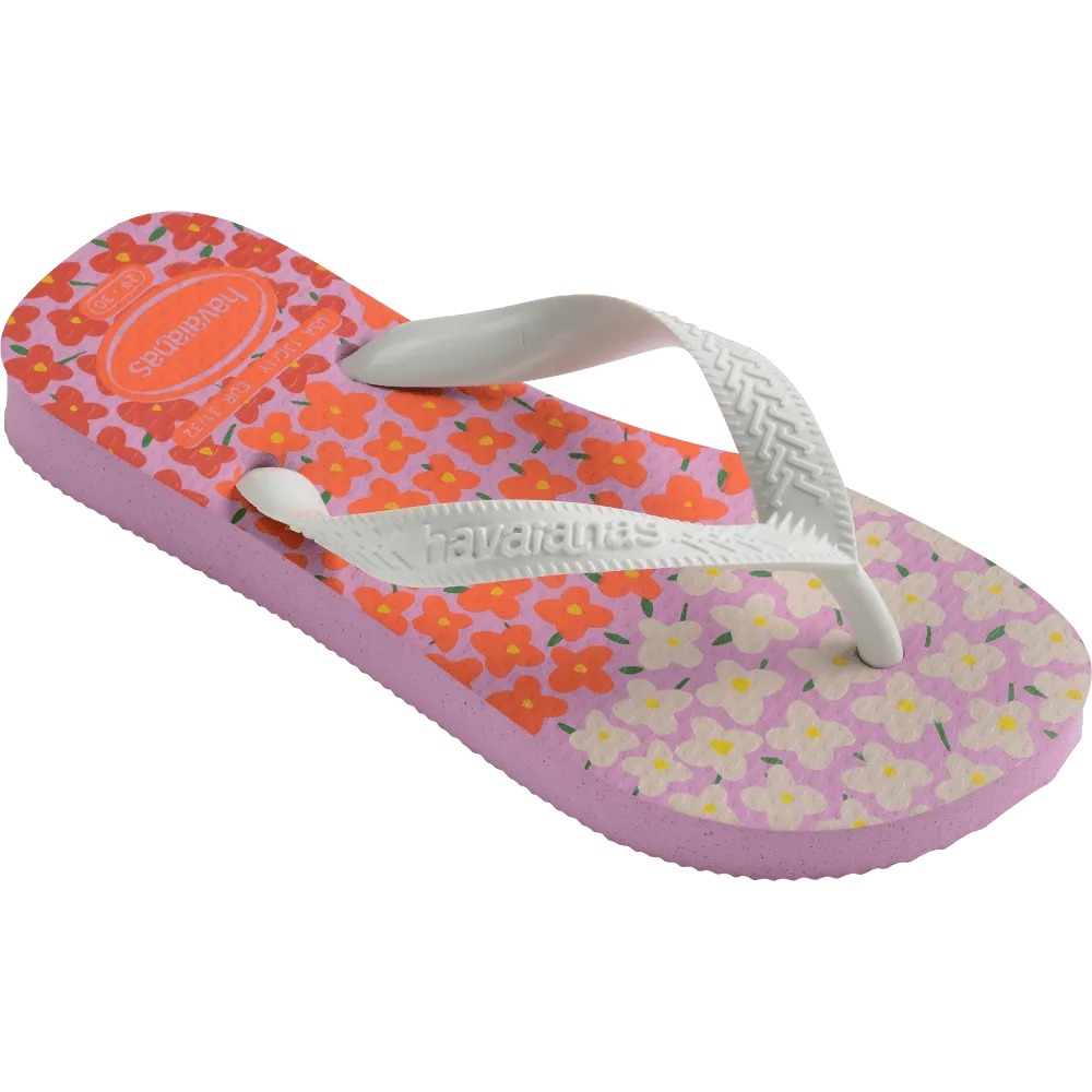 Kids Flores Flip Flops