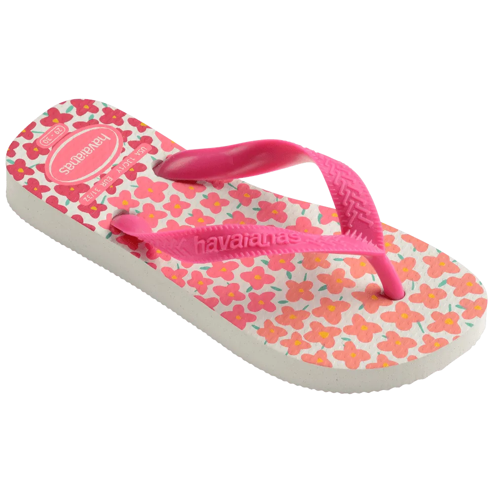 Kids Flores Flip Flops