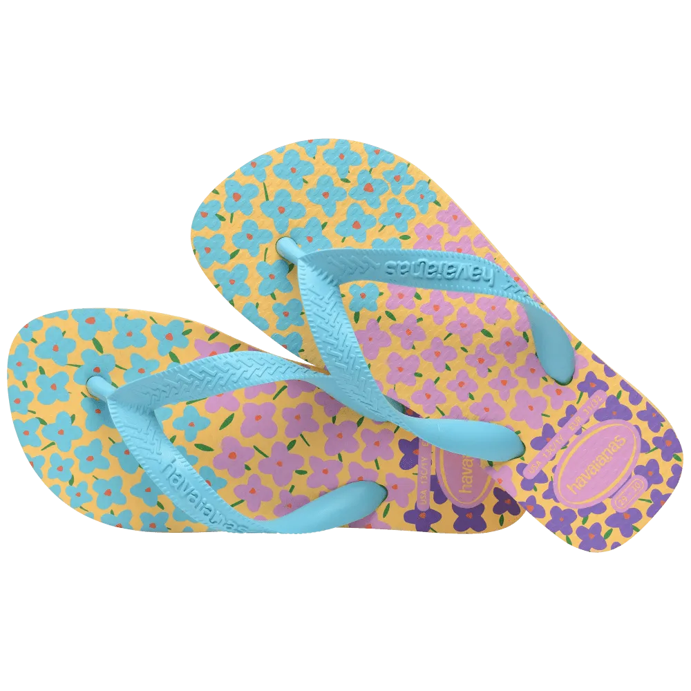 Kids Flores Flip Flops