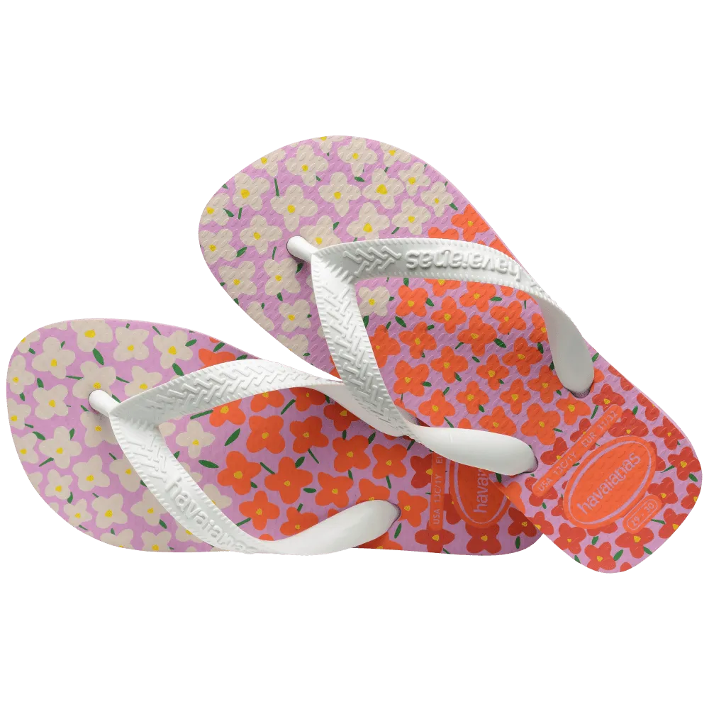 Kids Flores Flip Flops