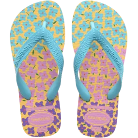 Kids Flores Flip Flops
