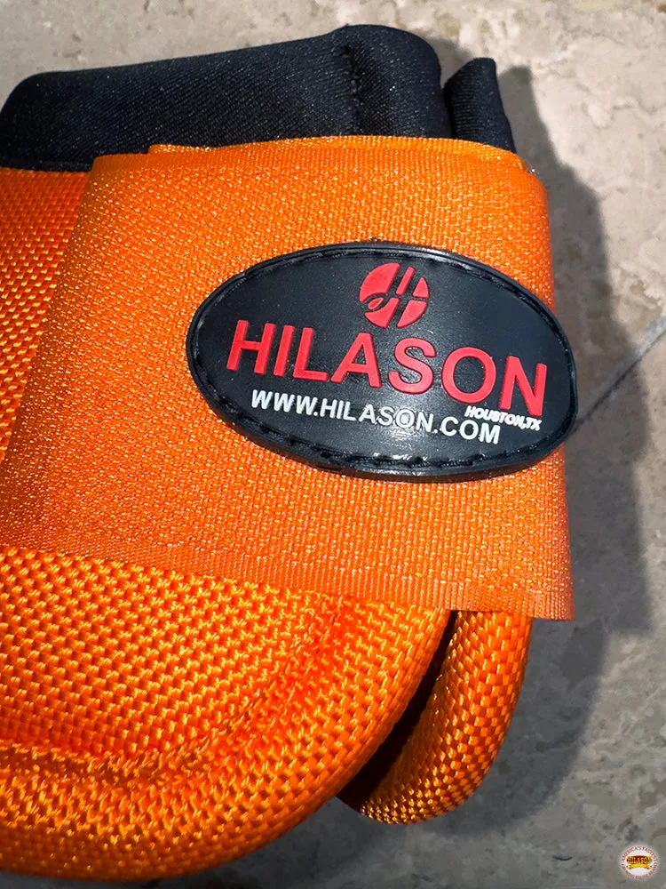 L M S Hilason Horse No Turn Training Protective Shock Absorbing Bell Boots Orange