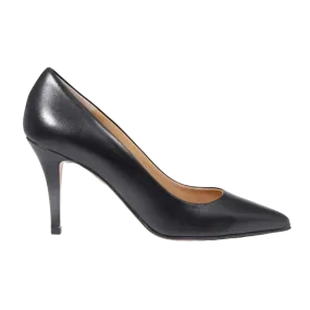 Ladies Genuine Leather Elegant Court Heel in Nero by Aliverti (CRB120)
