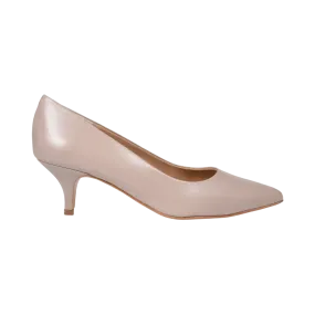 Ladies Genuine Leather Elegant Court Heel in Tortora by Aliverti (CRB125)