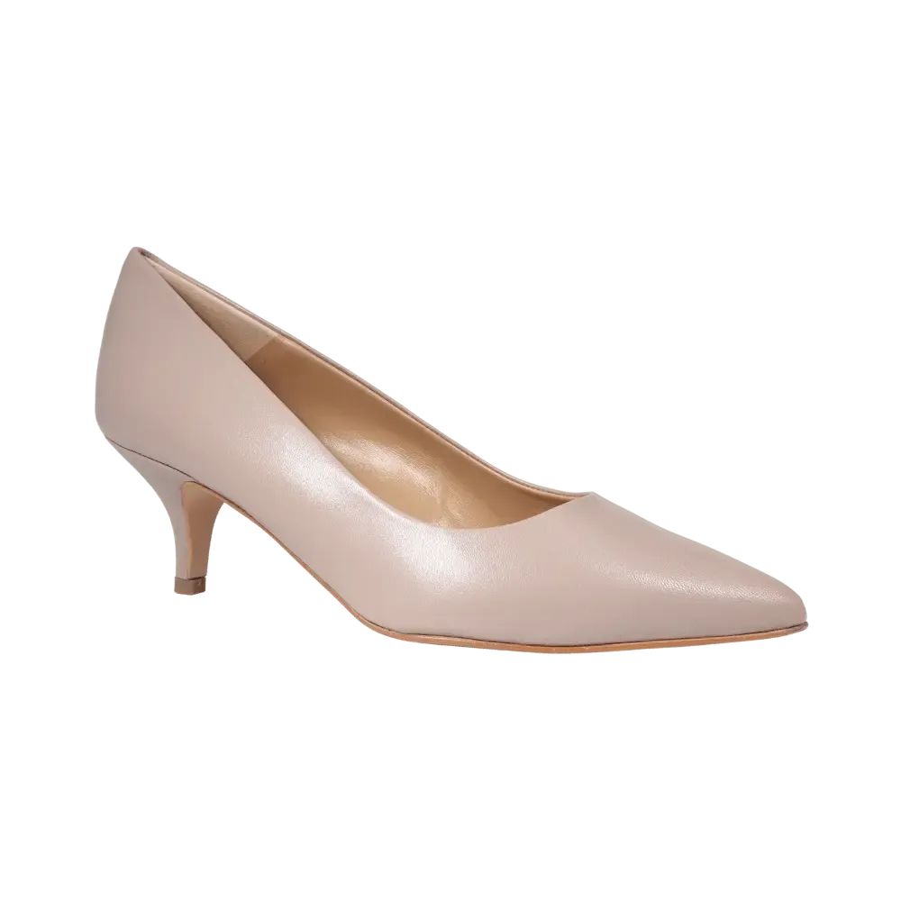 Ladies Genuine Leather Elegant Court Heel in Tortora by Aliverti (CRB125)
