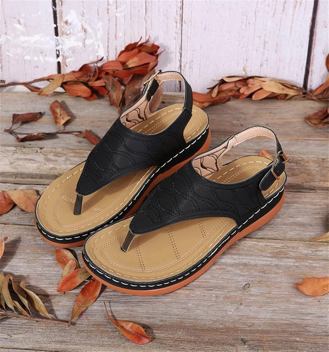 Ladmiple Women's Sandals Comfortable With Arch Support Comfortable Orthotic Thong Flip Flops Dressy Summer Orthopedic Slides