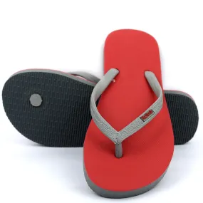 Melon Red & Grey Flip-flops Women