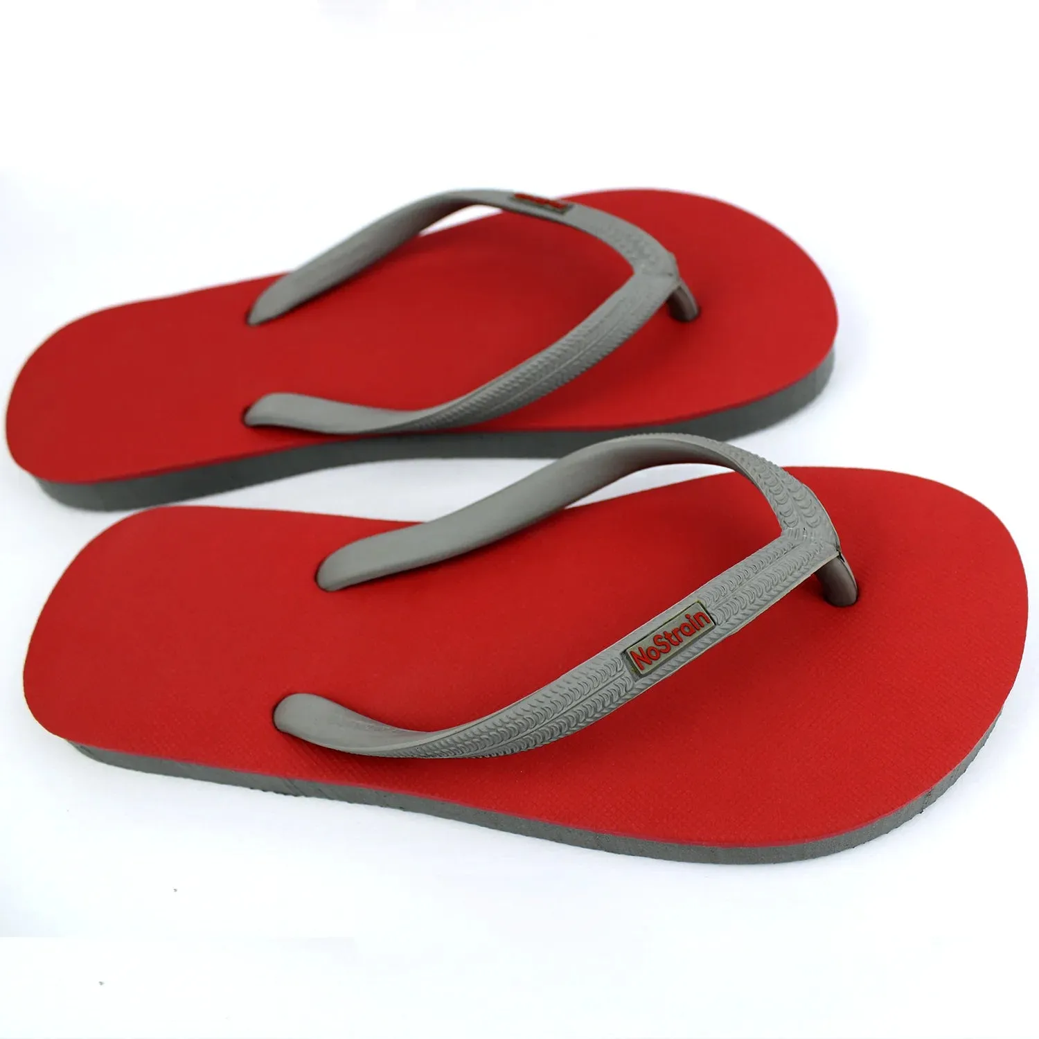 Melon Red & Grey Flip-flops Women