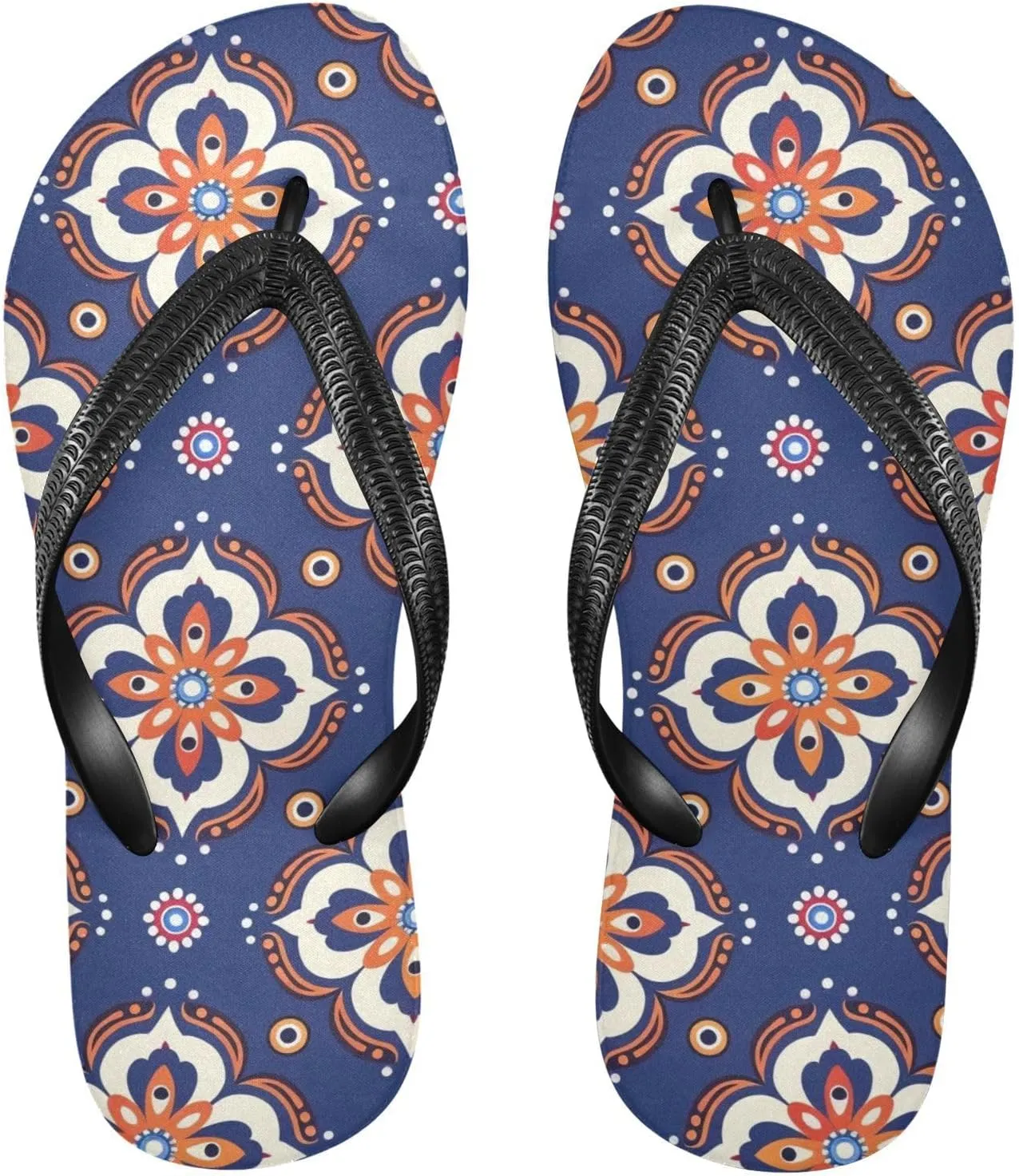 MNSRUU Flip Flops for Women Men Neon Funny Cartoon Hearts Flip Flops Womens Slides Men Sandals Shower Slippers Summer Non-Slip Flipflops for Swim Beach Bathroom, XS