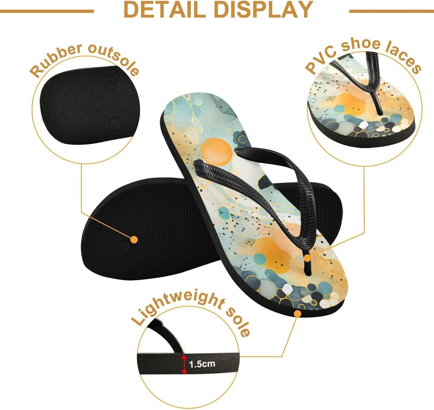 MNSRUU Flip Flops for Women Men Sea Starfish Shell Flip Flops Womens Slides Men Sandals Shower Slippers Summer Non-Slip Flipflops for Swim Beach Bathroom, XS