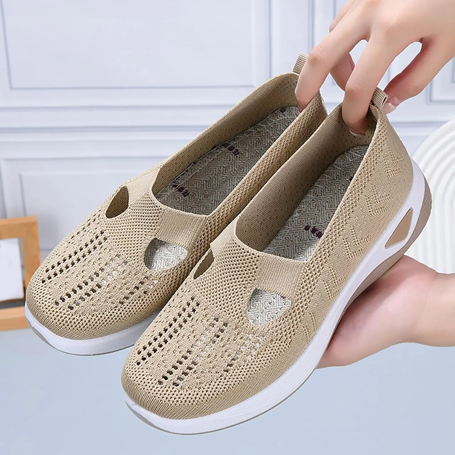 Orthopedic Shoes for Women 2025 New Women's Woven Mens Tennis Shoes Wide Feet Men Casual Dress Shoes Chunky Sneakers Black Tennis Shoe Loafers Casual Slip On