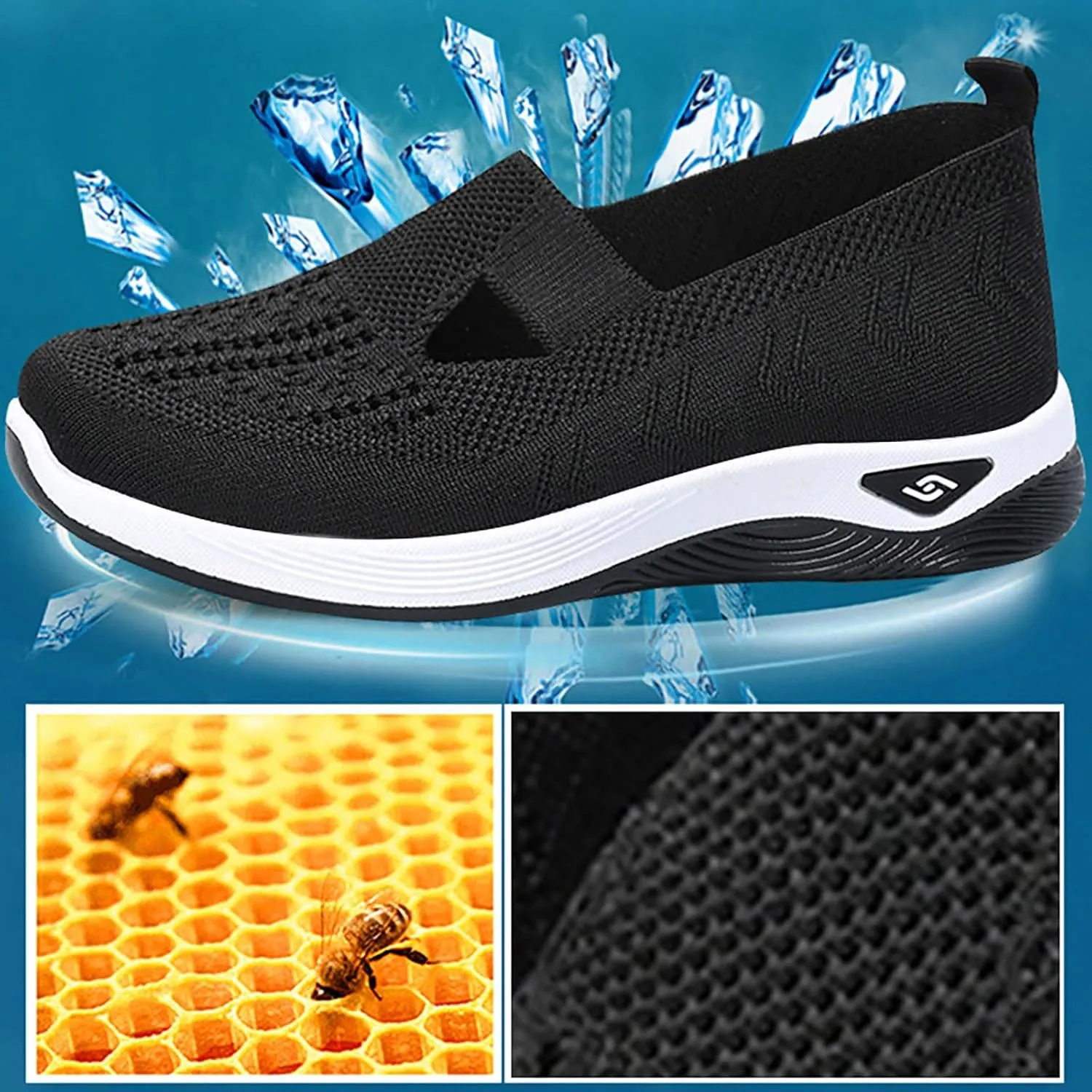 Orthopedic Shoes for Women Woven Orthopedic Mens Running Shoes Wide Feet Men Casual Shoes Men's Fashion Sneakers Brown Tennis Shoe Casual Loafers