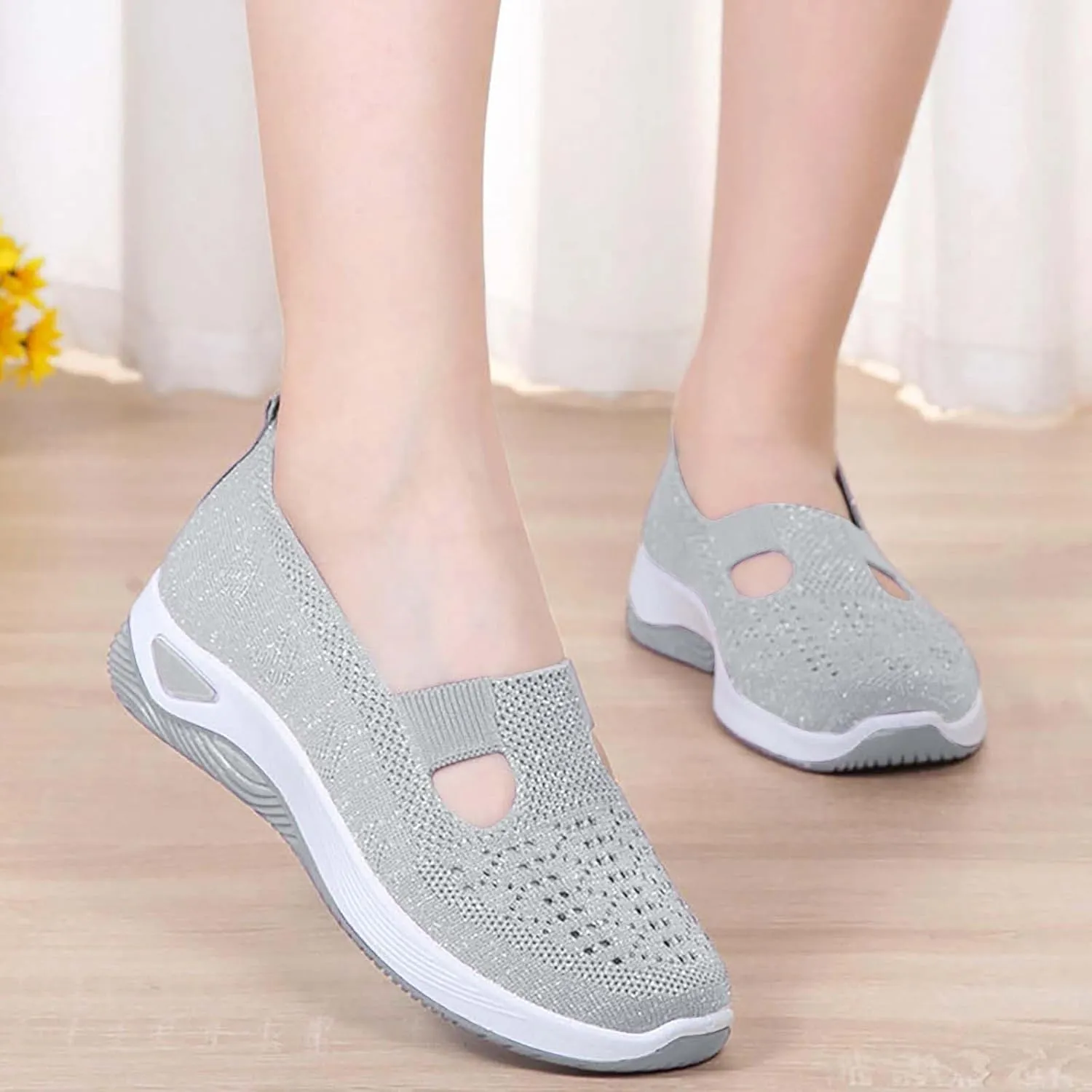 Orthopedic Shoes for Women Woven Orthopedic Mens Running Shoes Wide Feet Men Casual Shoes Men's Fashion Sneakers Brown Tennis Shoe Casual Loafers