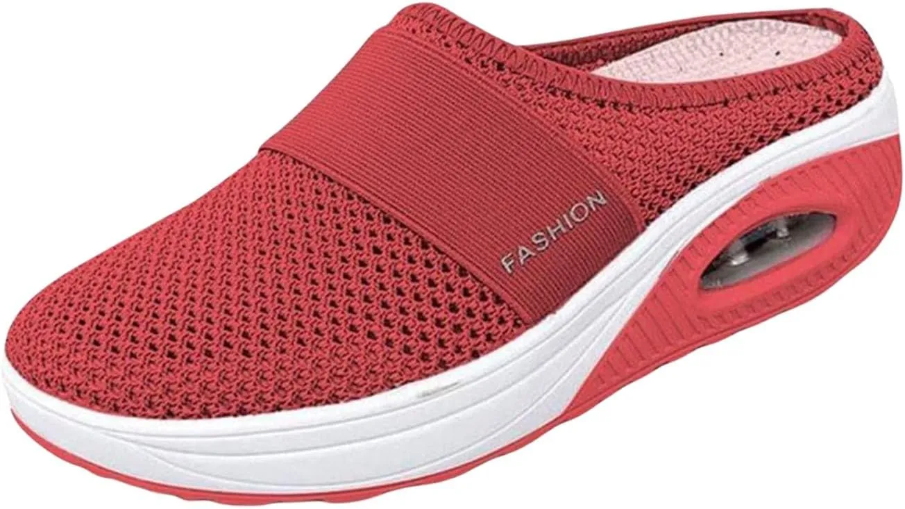 Orthopedic Slippers for Women Comfort Wear Orthowear Shoes Diabetic Shoes Sandals Air Cushion Slip On Walking Shoe with Arch-Support Womens Comfortorthowear Shoe Breathable Slippers