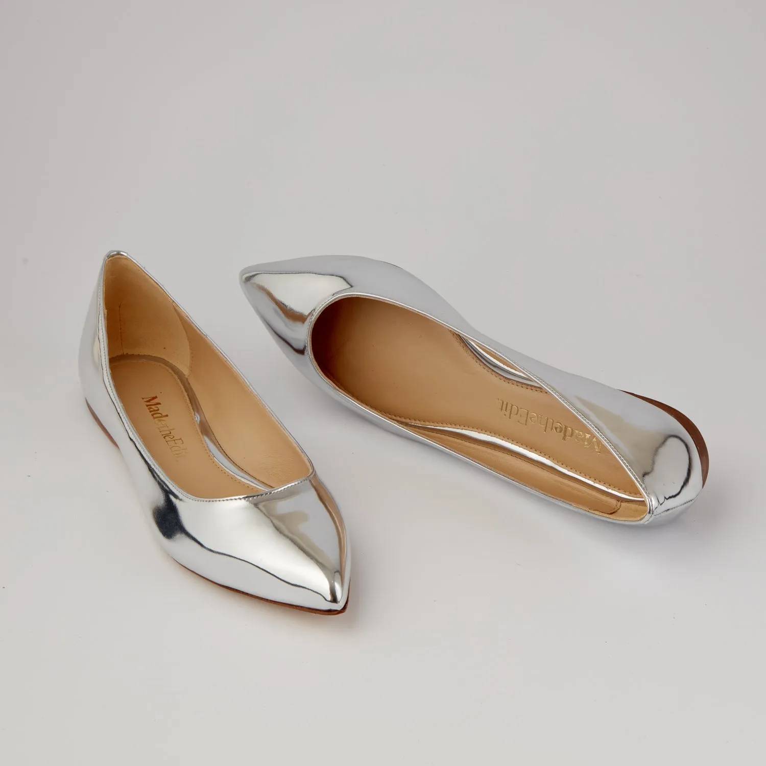 Raffa ballerina silver flat