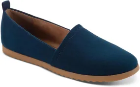 Style & Co. Womens Nolaa Faux Leather Slip-On Loafers Navy 7.5 Medium (B,M)