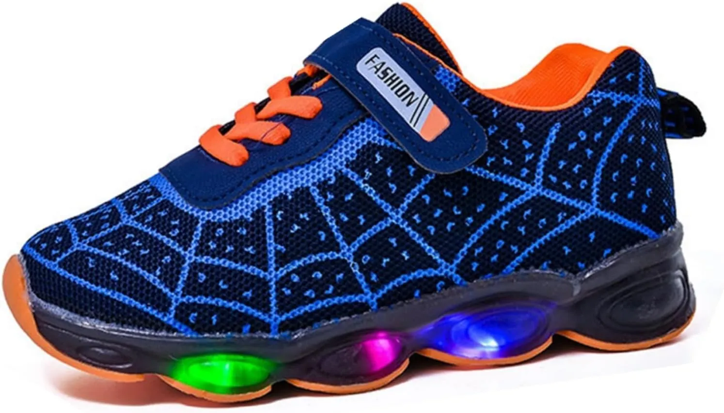 Toddler Kids Light Up Shoes LED Luminous Trainers Mesh Breathable Walking Sneakers for Boys Girls