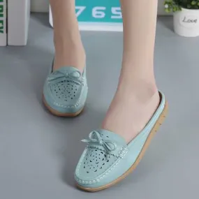 US Size 5-12 Women Casual Soft Hollow Flats Slippers