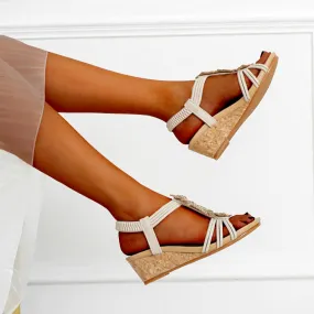 VanccyCasual Wedge Gladiator Sandals