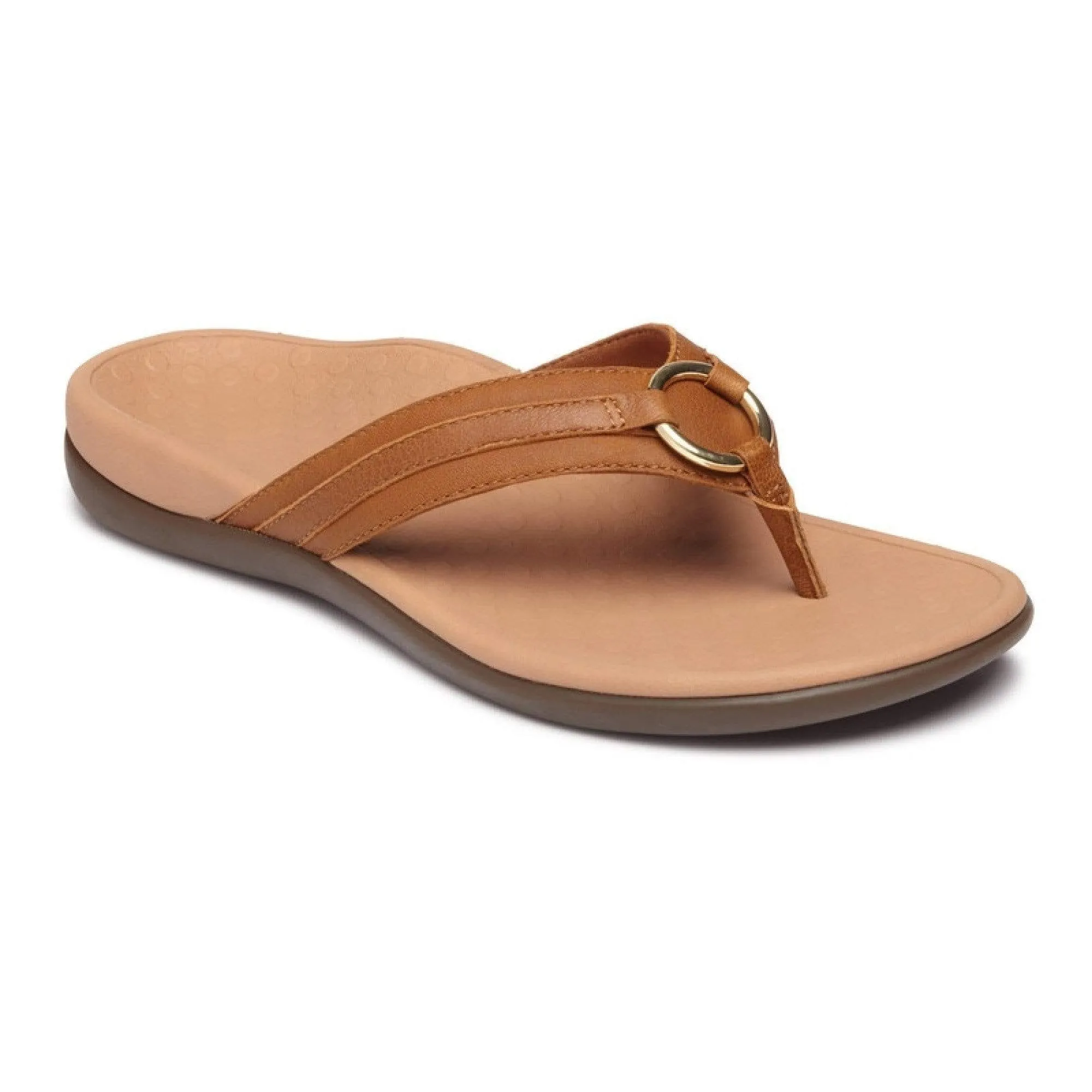 Vionic Women's Aloe Flip Flops- Mocha