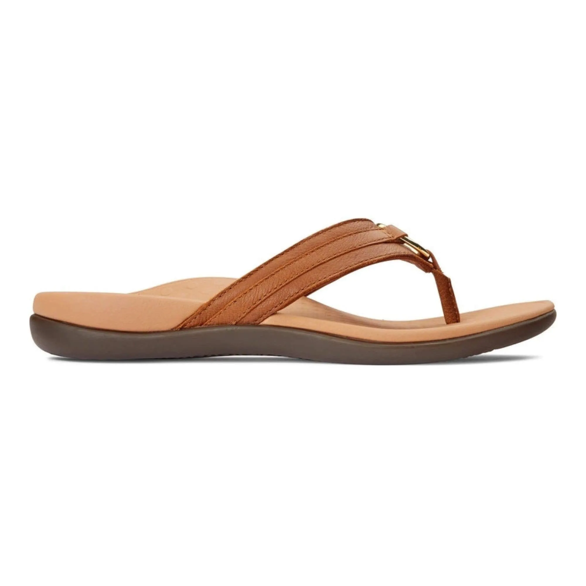Vionic Women's Aloe Flip Flops- Mocha