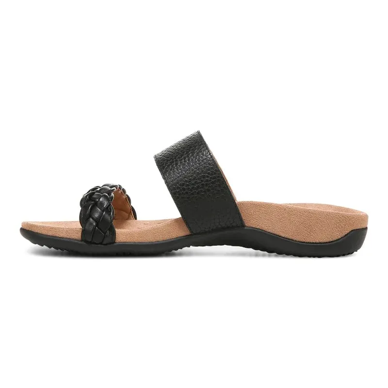 Vionic Women's Jeanne Slide Sandals- Black