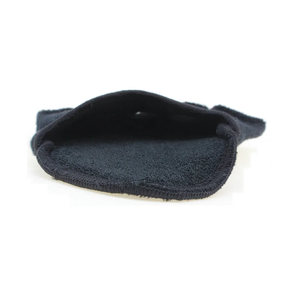 Women Black Five Toe Socks Cotton Heelless Half Dance