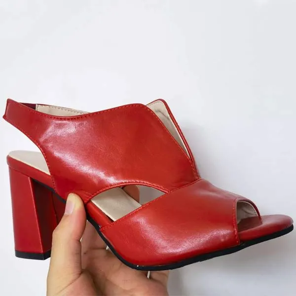 Women's Fashion Fish Mouth High Heel Breathable Sandals 57632944C