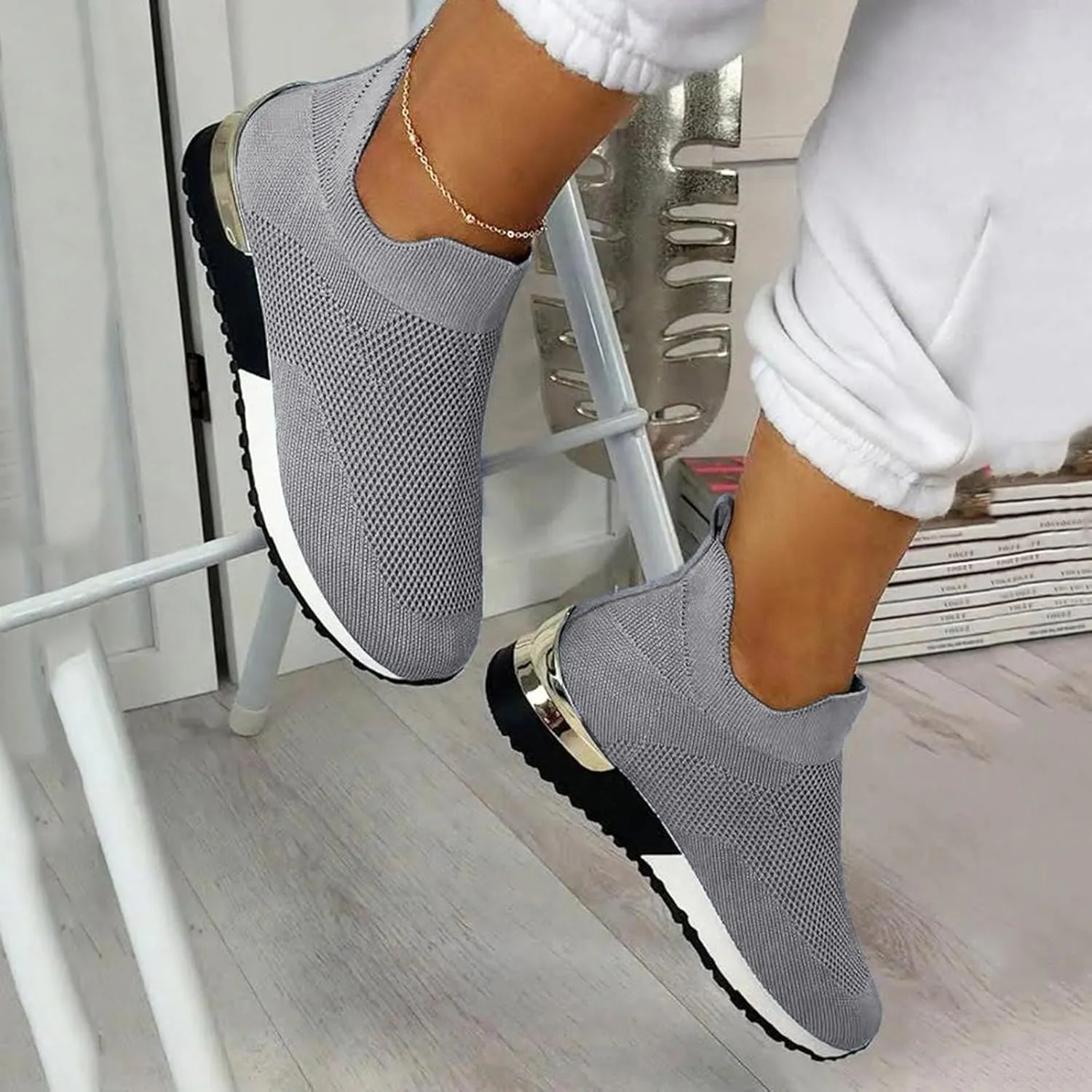 Women's Fashion Sneakers Lace Up Breathable Casual Waking Shoes Brown Casual Shoes for Men Black Slip On Loafers for Women Men's Dress Sneakers